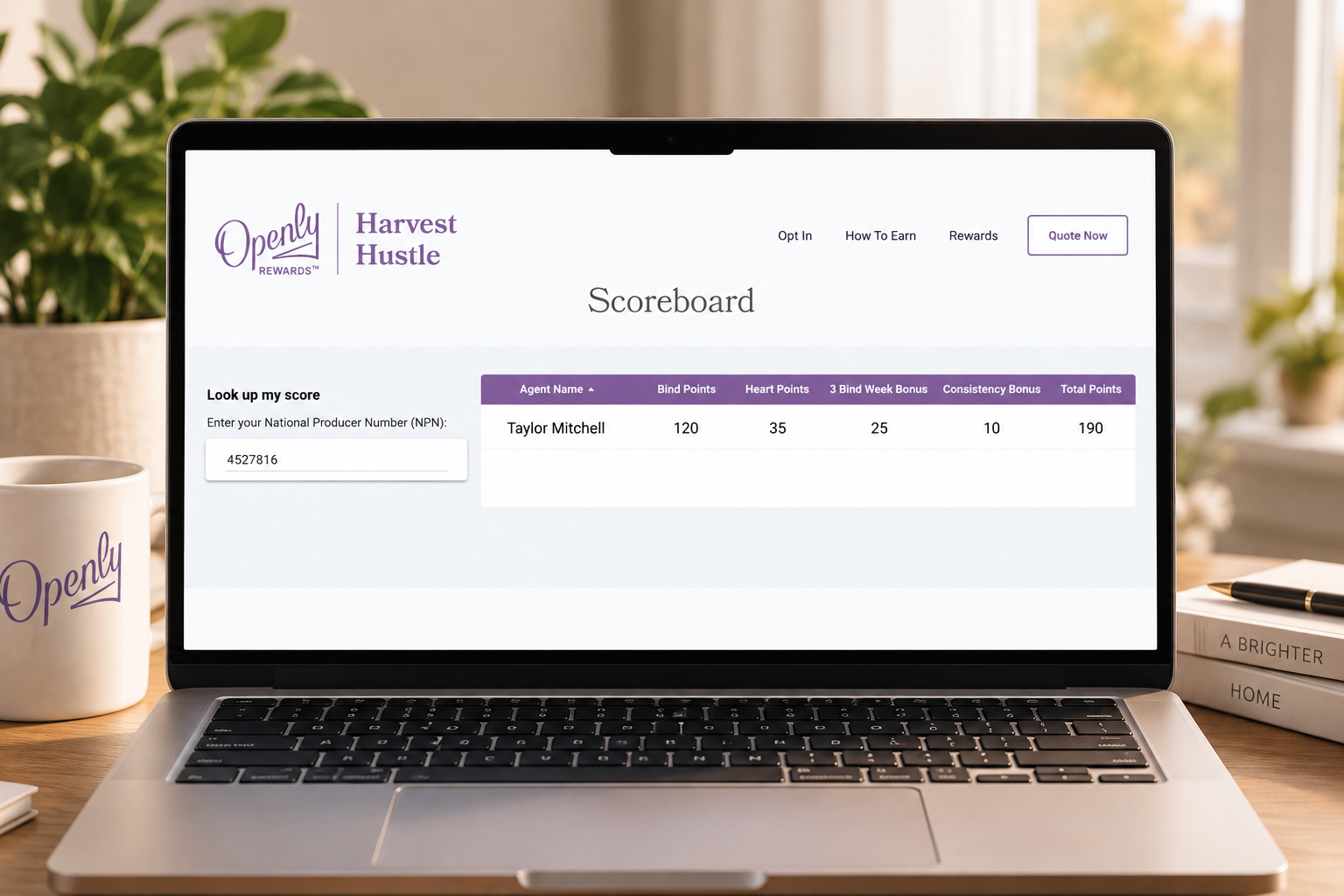Harvest Hustle Scoreboard